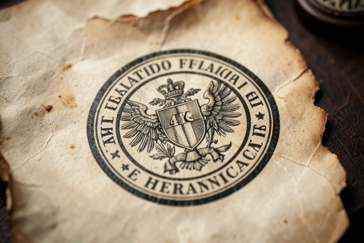 Selo real representando a transição para a maturidade na fé.