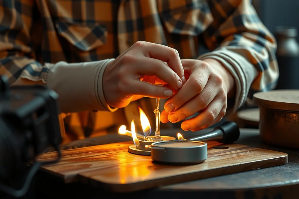 Oleiro moldando argila simbolizando o caráter forjado.