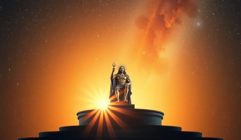 Esboço de pregação sobre a soberania de Deus com trono celestial.