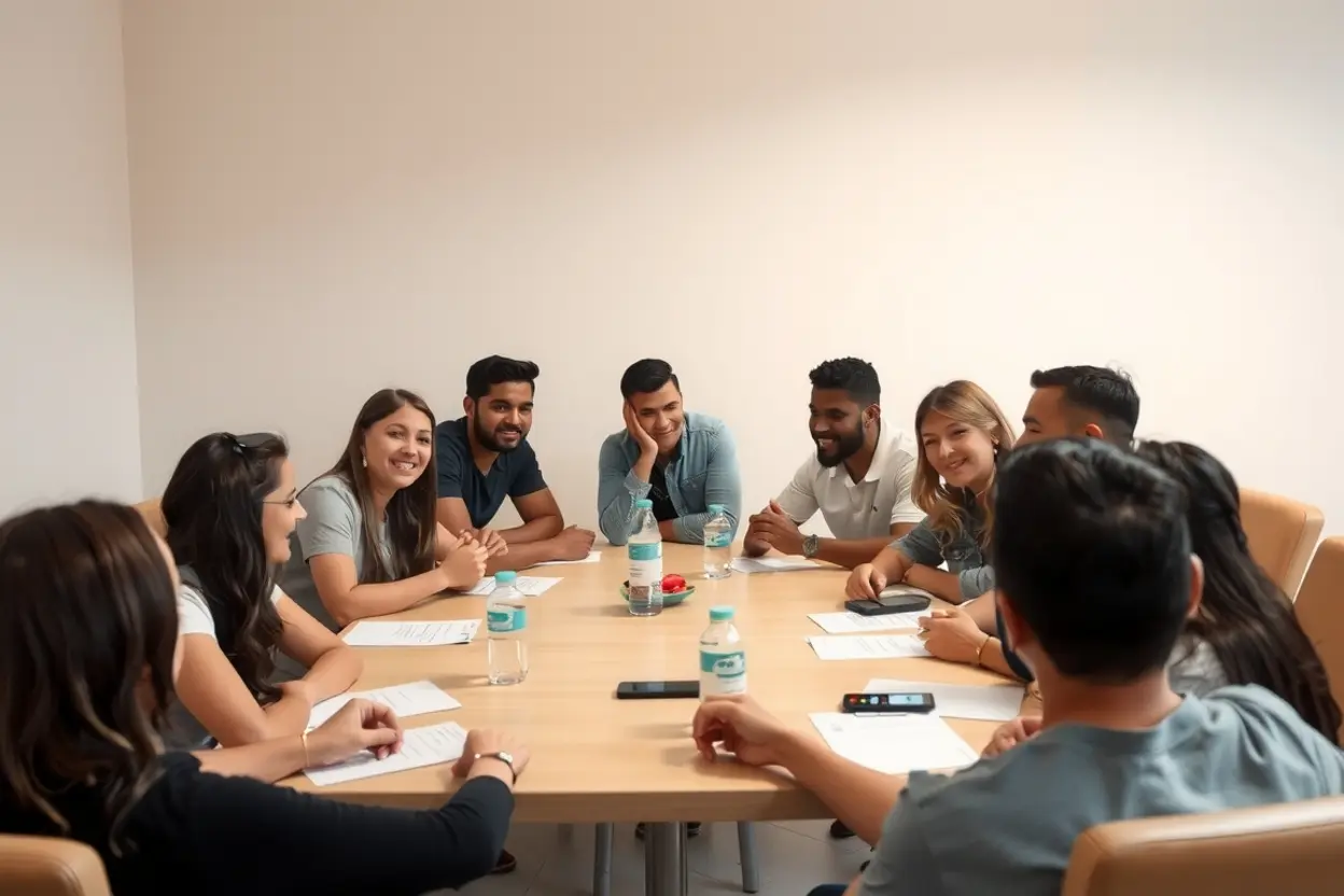 Igreja unida em oração pela responsabilidade social.