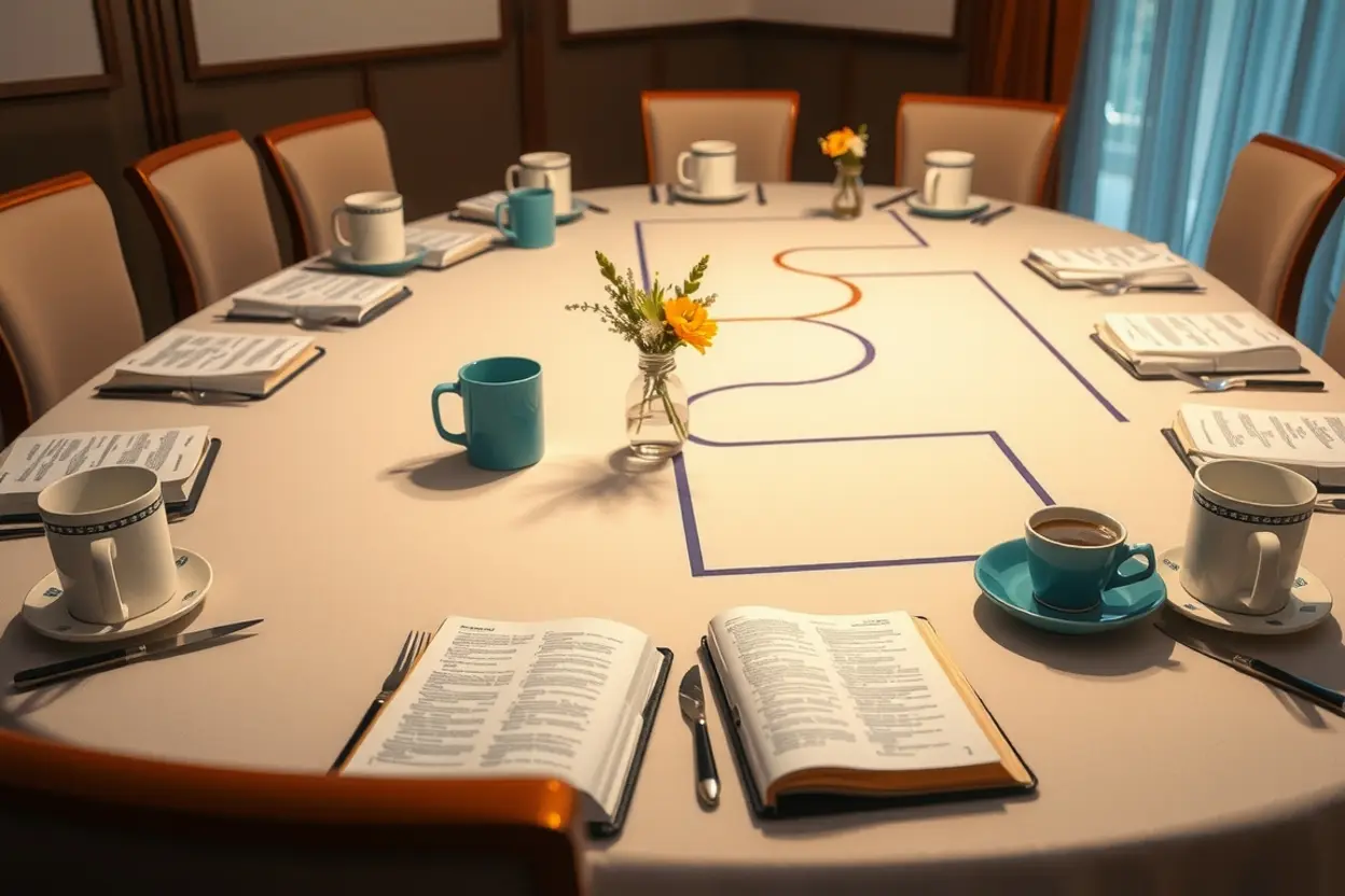 Planejamento Detalhado para Culto de Mulheres Mulheres planejando um culto com alegria e organização