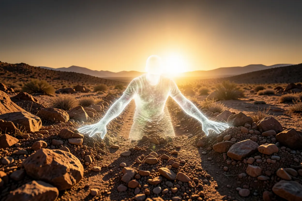 A voz que prepara o caminho da glória Preparando o caminho da glória no deserto