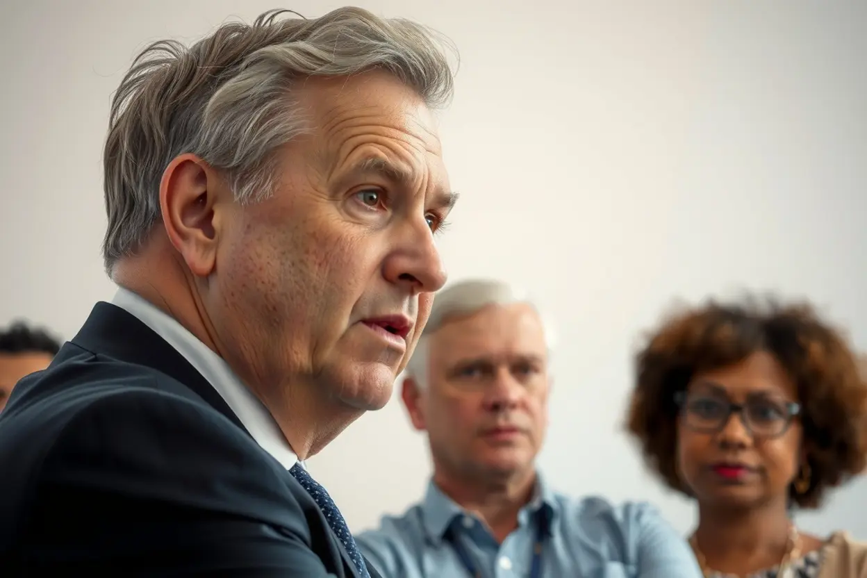 Líder profetizando vida com autoridade