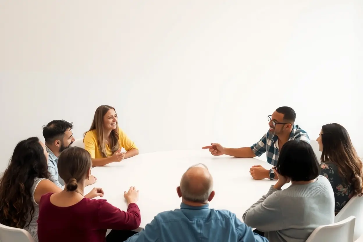 Grupo discutindo sobre obreiro aprovado por Deus.