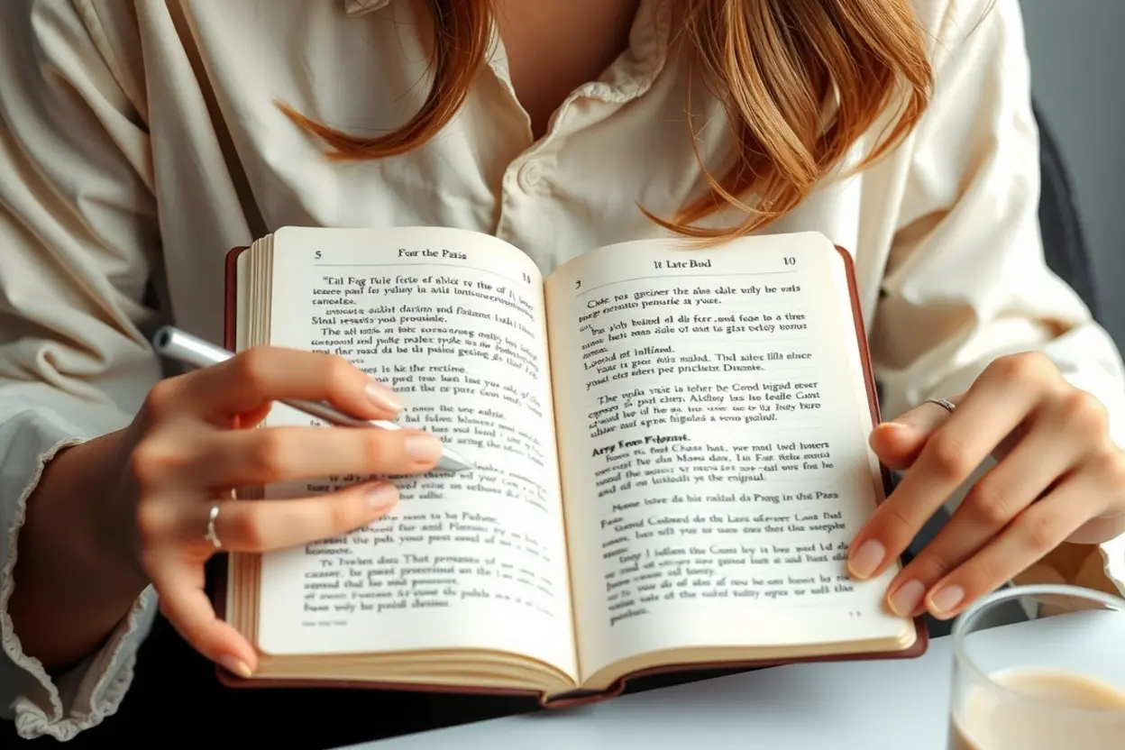 Mulher refletindo sobre maturidade espiritual.