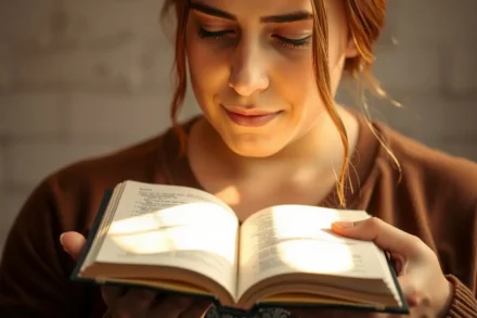 Pessoa orando com a Bíblia aberta, simbolizando a busca por sabedoria divina.