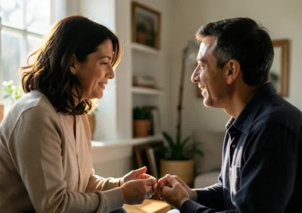 Pessoa praticando o evangelismo prático em conversa casual
