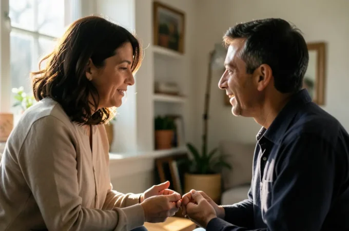 Pessoa praticando o evangelismo prático em conversa casual