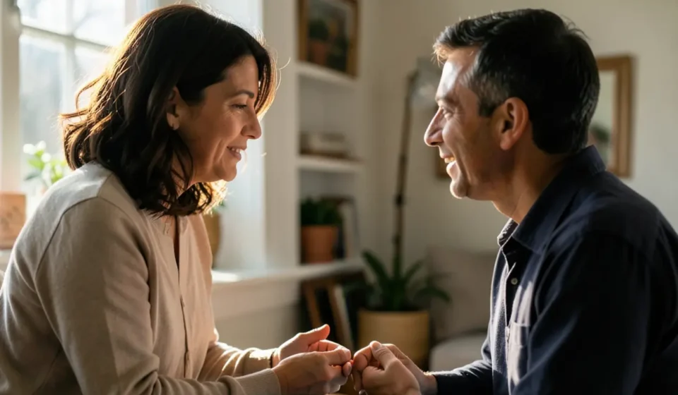 Pessoa praticando o evangelismo prático em conversa casual