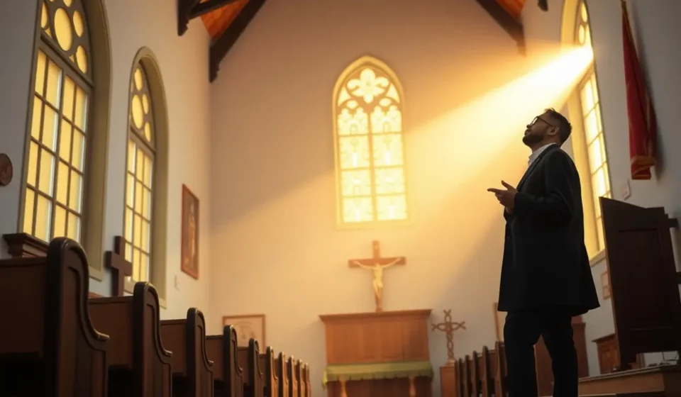 Pregador ministrando sermão textual em Jeremias 29:11.