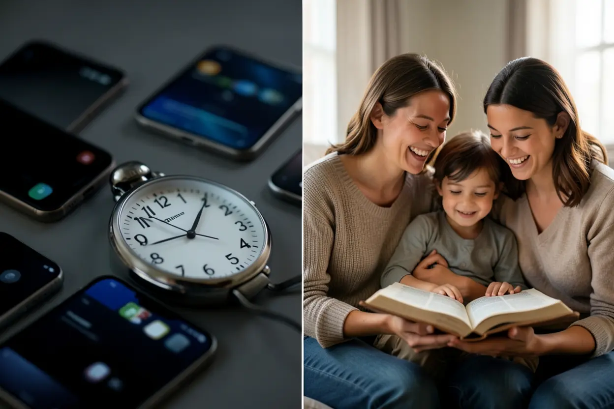 Família superando desafios para realizar o culto no lar