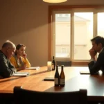 Família cristã orando e exercendo valor da família.