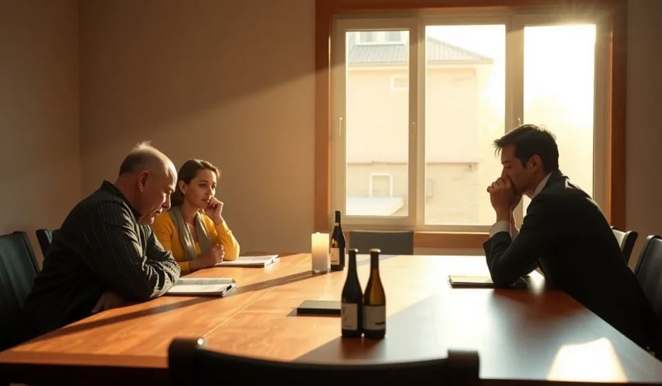 Família cristã orando e exercendo valor da família.