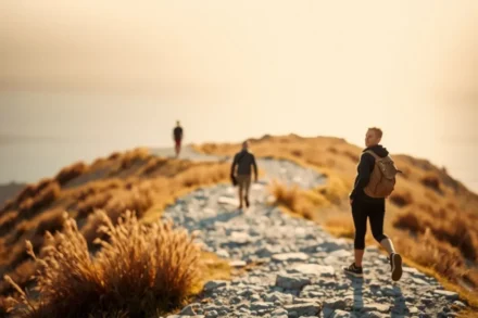 Pessoa em jornada espiritual, superando comparação.