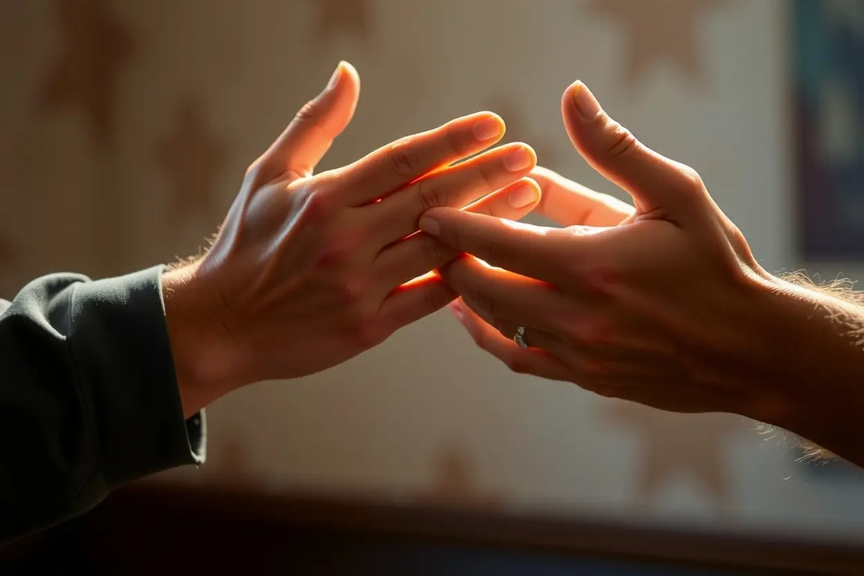 Mãos representando o amor ágape em 1 Coríntios 13