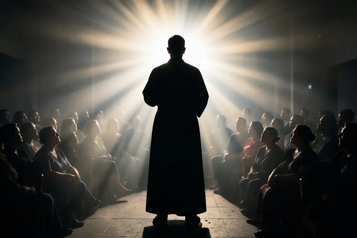 Momento de conclusão de sermão sobre Tiago 4:7