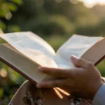 Mãos segurando a Bíblia aberta, simbolizando como cultivar coração sensível a Deus.