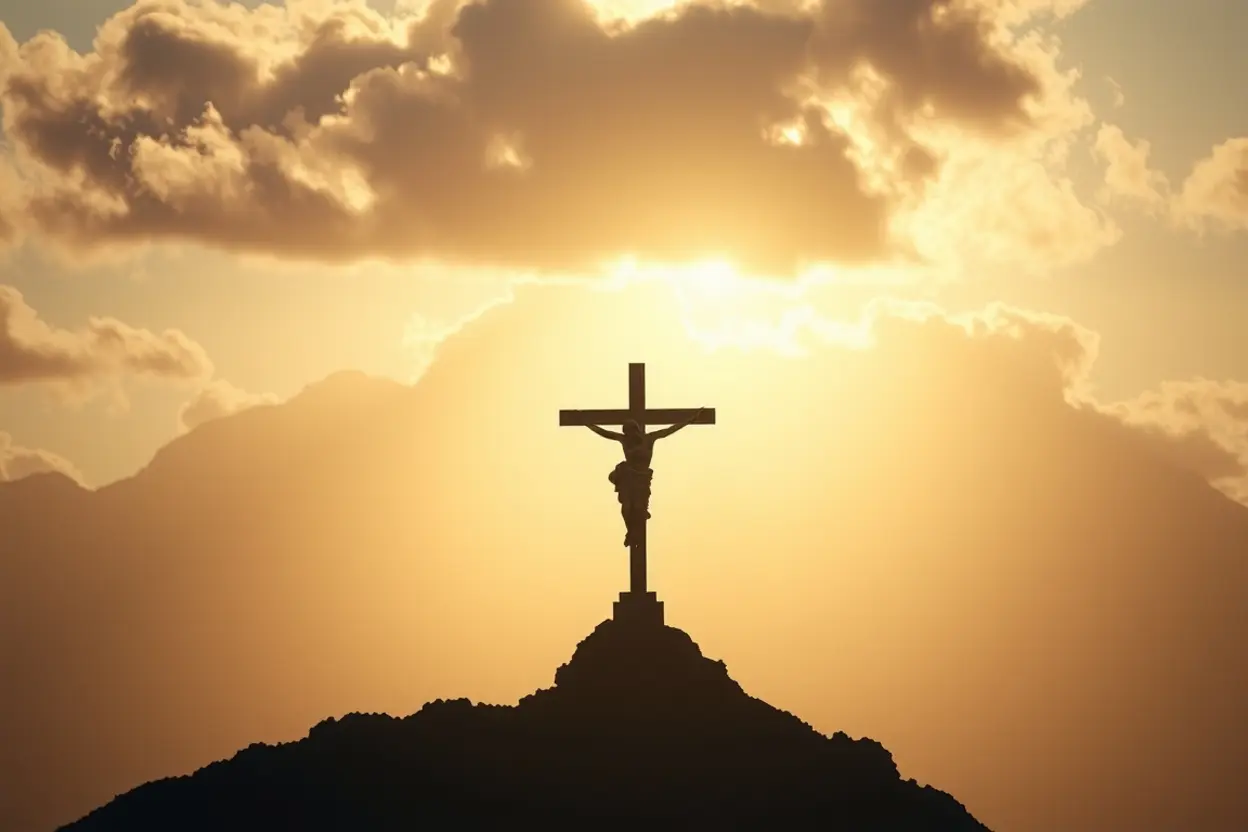 Cristo levantado na cruz Jesus levantado para a vida eterna conforme João 3