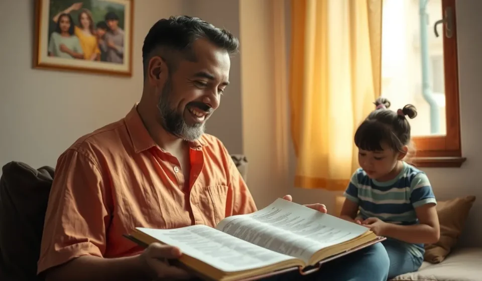 Líder ensinando criança sobre Jesus Salvador