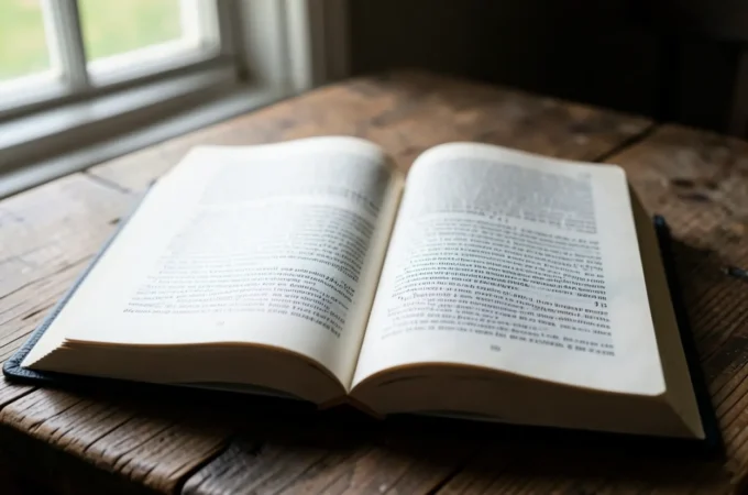 O Segredo do Contentamento: Estudo Bíblico de Filipenses 4:10-13 Bíblia aberta destacando estudo bíblico de Filipenses 4:10-13