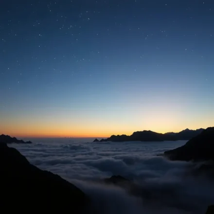 Céu estrelado representando a revelação de Deus no estudo bíblico de Salmos 19