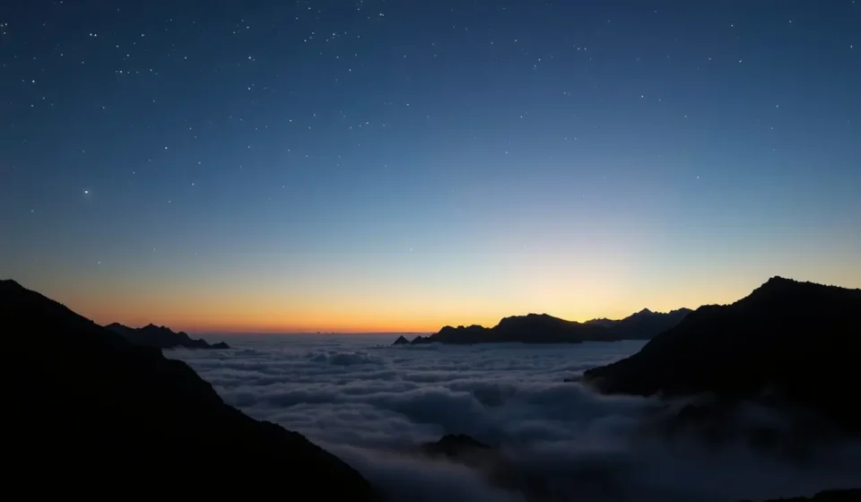 Céu estrelado representando a revelação de Deus no estudo bíblico de Salmos 19