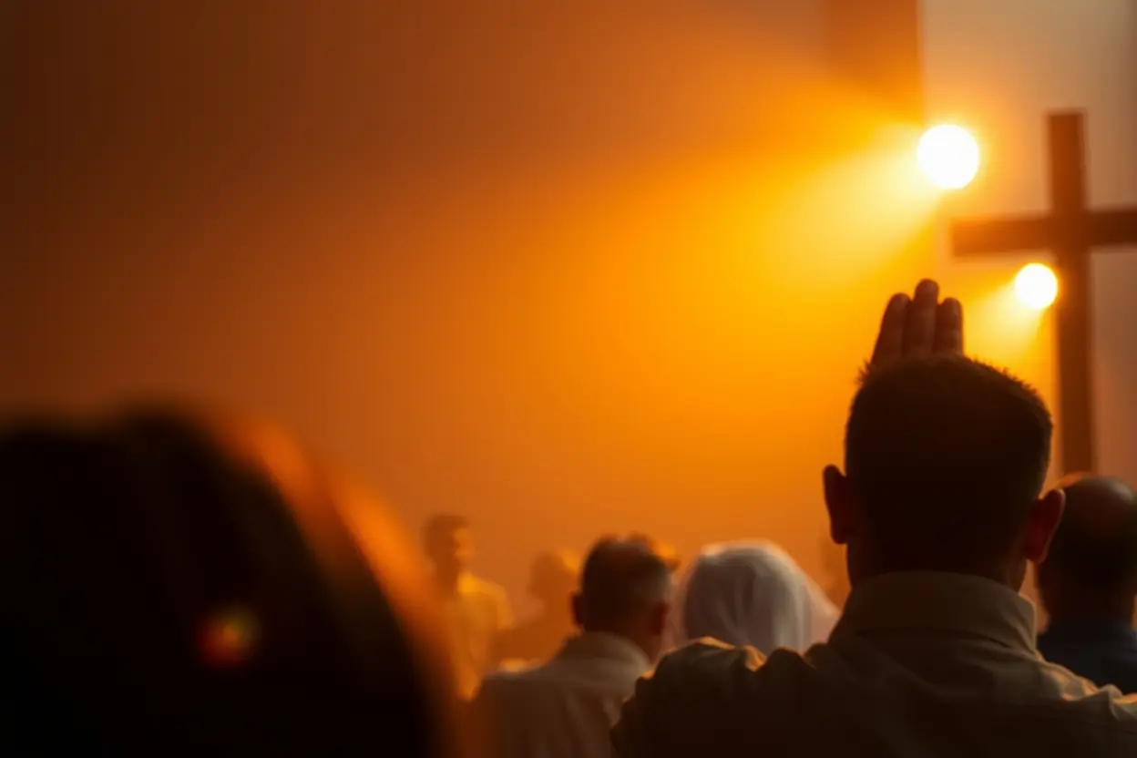Mãos em oração representando a força em Cristo