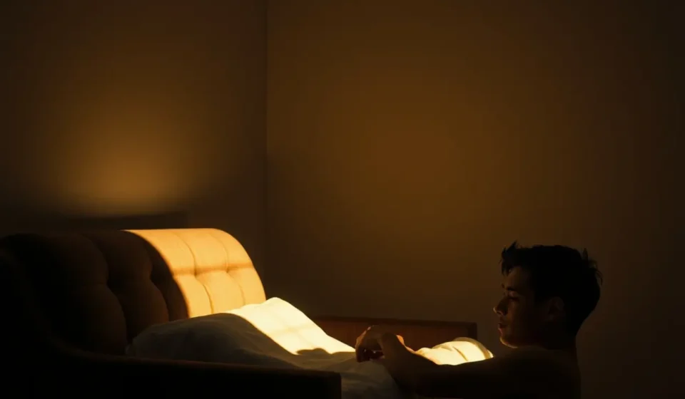 Noite Escura da Alma: Como Encontrar a Deus no Silêncio do Vazio Espiritual Homem orando em ambiente escuro representando a Noite Escura da Alma