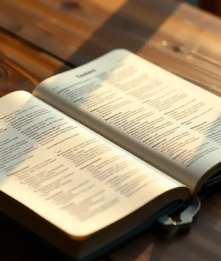 Bíblia aberta destacando Romanos 8:1 para pregação.