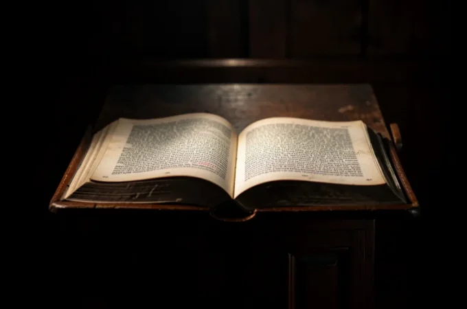 A Vida em Abundância: Pregação sobre João 10:10 Capa para pregação sobre João 10:10 com Bíblia aberta.