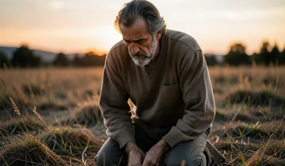 O Descanso para a Alma: Pregação sobre Mateus 11:28-30 Homem encontrando descanso espiritual em pregação sobre Mateus 11:28-30