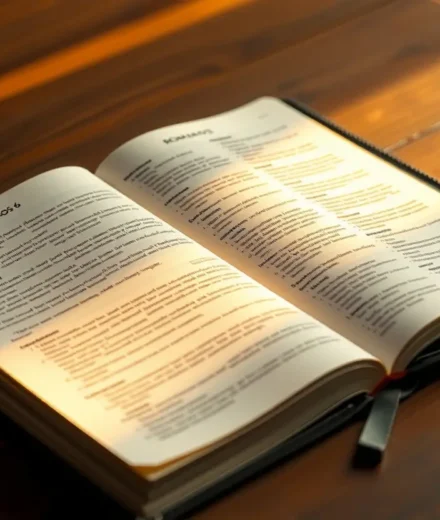 Bíblia aberta para pregação sobre Romanos 6:1-14