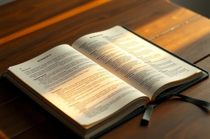 Mortos para o Pecado: Uma Pregação sobre Romanos 6:1-14 Bíblia aberta para pregação sobre Romanos 6:1-14