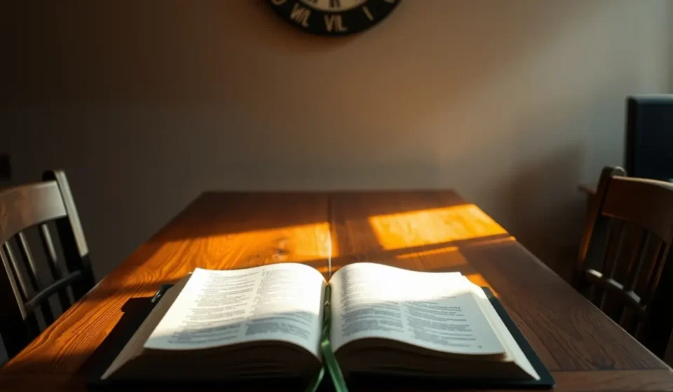 A Substância da Fé: Um Sermão sobre Hebreus 11:1 Bíblia aberta destacando Hebreus 11:1 como fundamento da fé.
