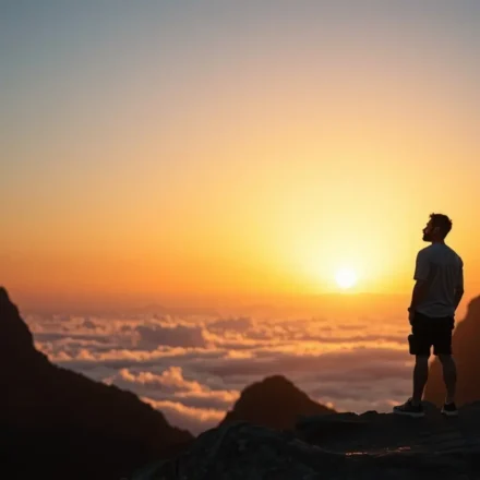 O Olhar do Socorro: Sermão sobre Salmos 121:1 Cena bíblica ilustrando o sermão sobre Salmos 121:1 e a busca por socorro.