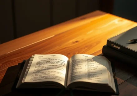 Bíblia aberta destacando o sermão sobre Tiago 4:7