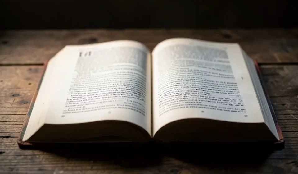 Bíblia aberta destacando o sermão textual em 2 Coríntios 12:9