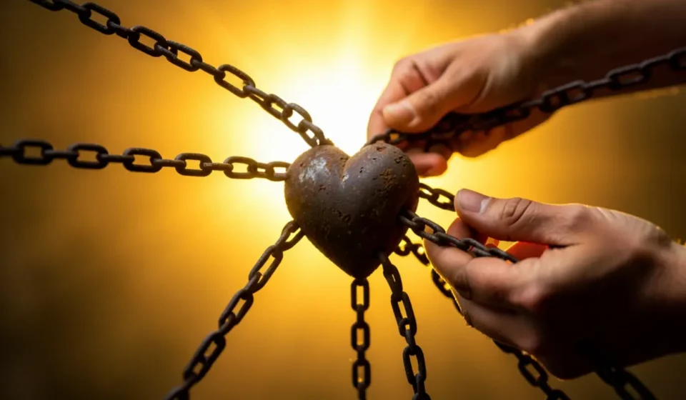 Pregação sobre a importância do perdão e libertação espiritual.
