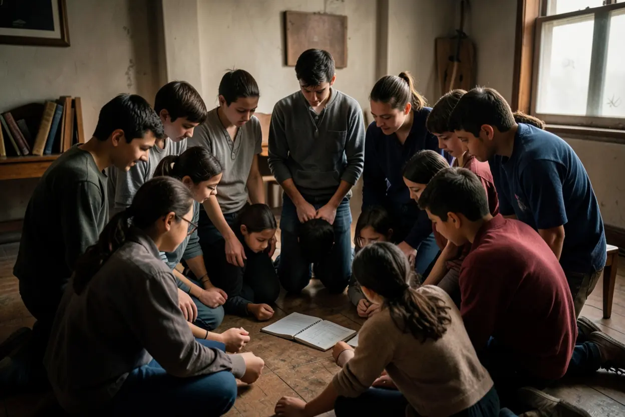 Discípulos aprendendo sobre submissão e autoridade espiritual