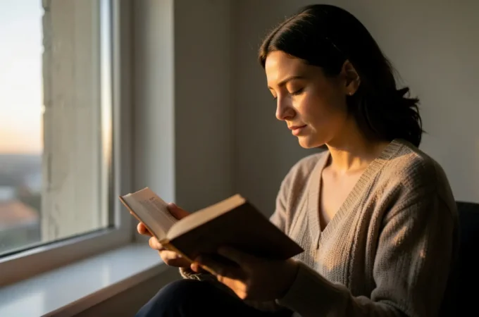 Pessoa lendo a Bíblia para fortalecer a natureza espiritual